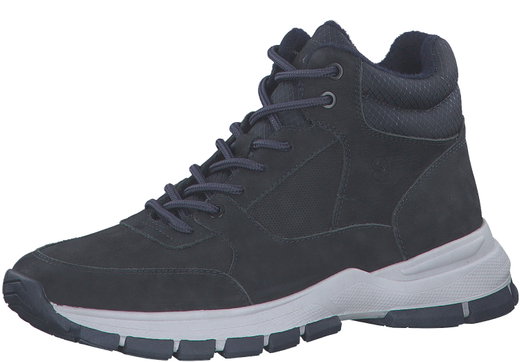 s.Oliver Winter Boot 5-15201-29-805 made of leather with Softfoam navy blue Men